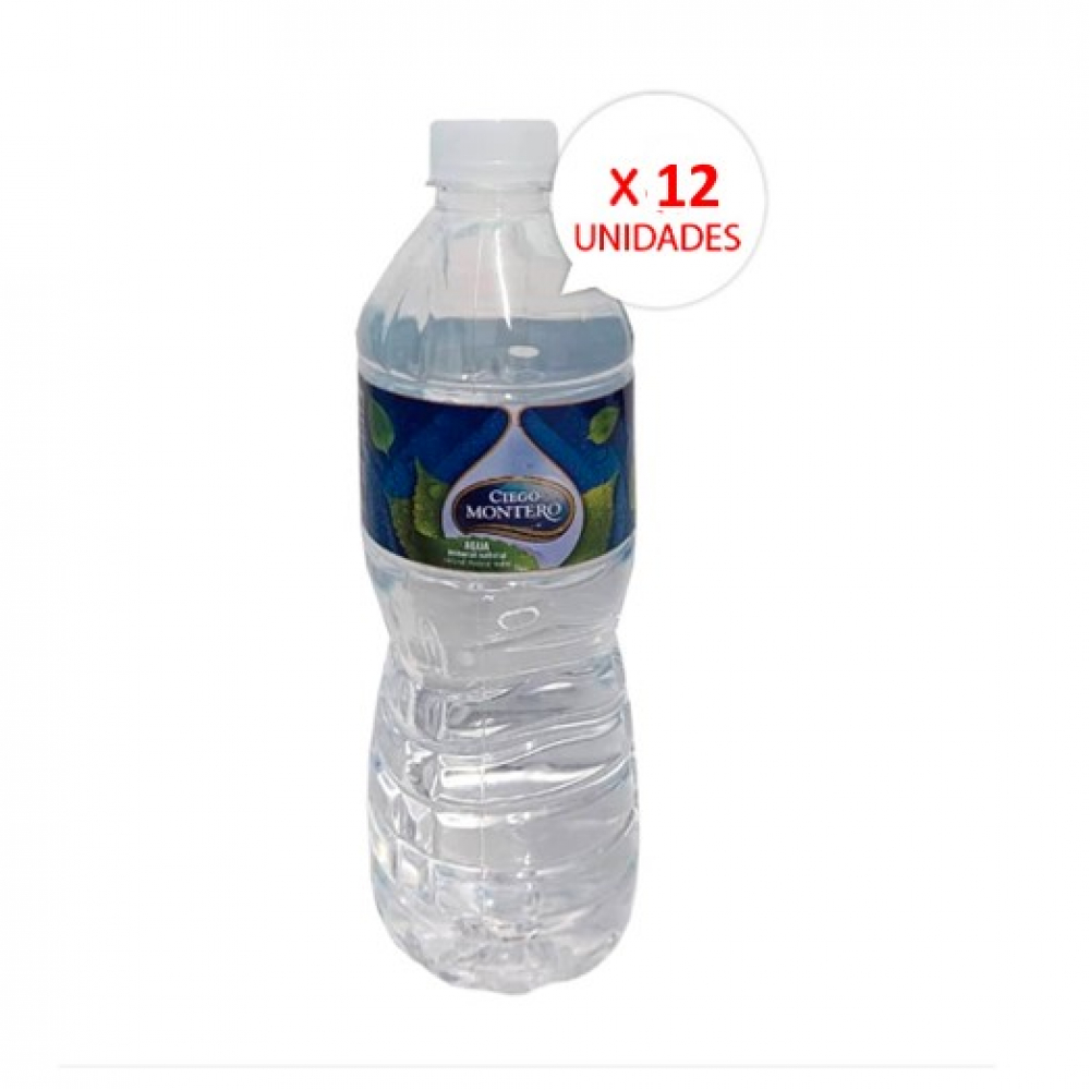 Agua Mineral Ciego Montero 12 unidades